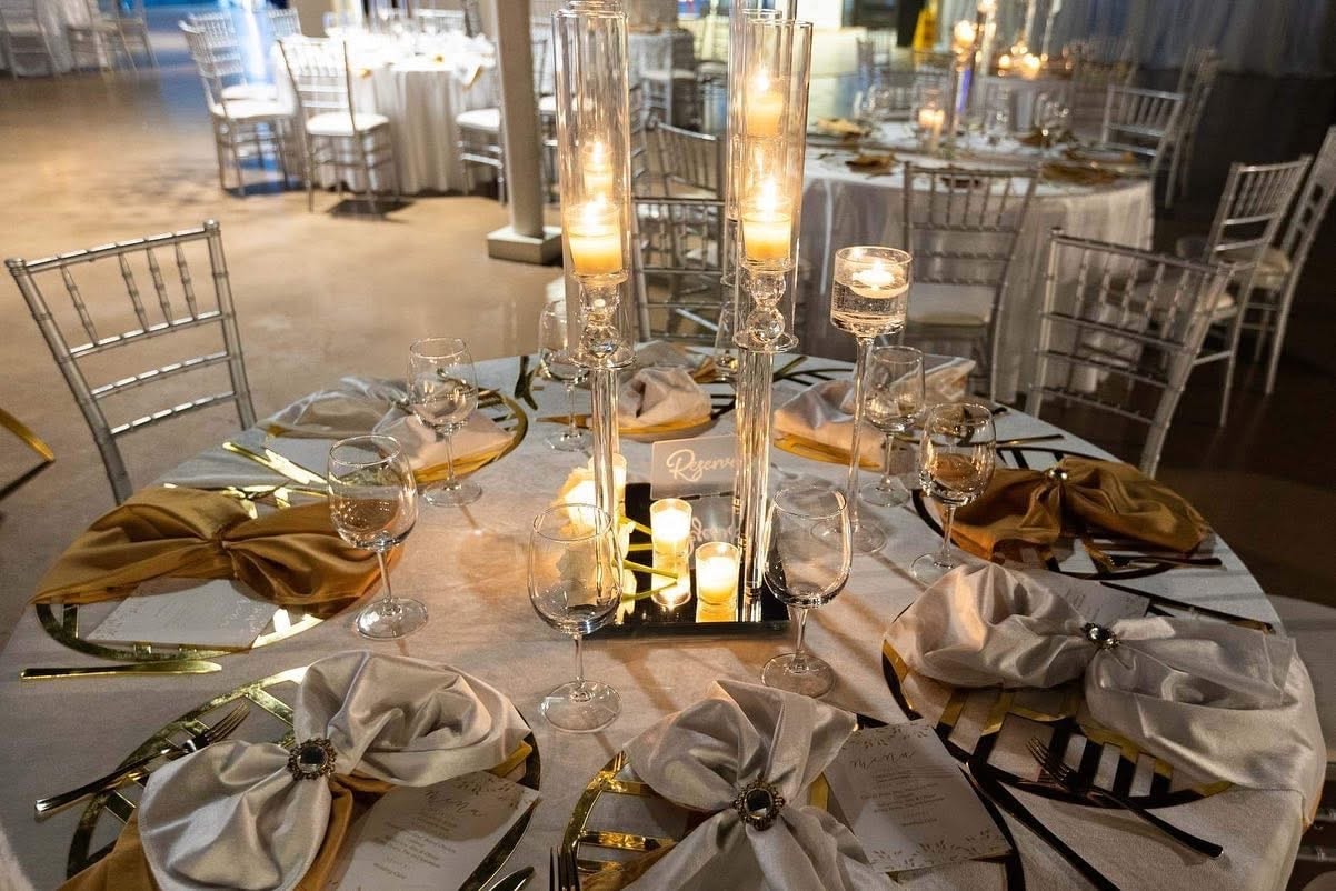 Gold Candelabra Setting