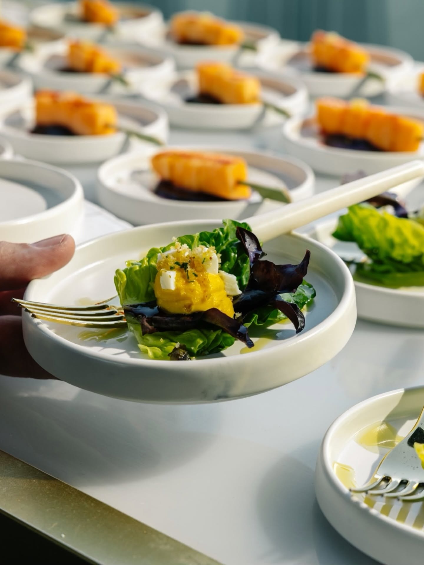 Elegantly plated fine dining dish